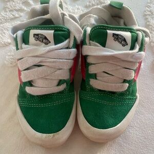 Vans Kids Sneakers in Green and Pink